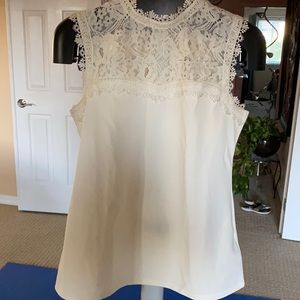 White Lace Work Blouse